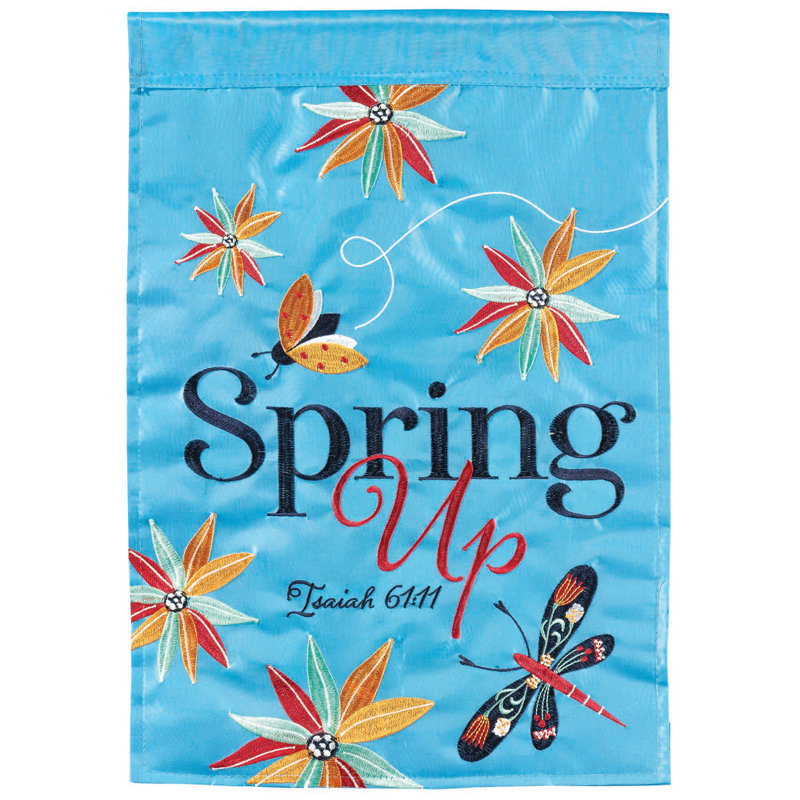 Nassar Double Sided 13 in. H x 18 in. W Polyester Garden flag