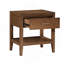 Finition brun clair de la table de chevet et du tiroir 1pc