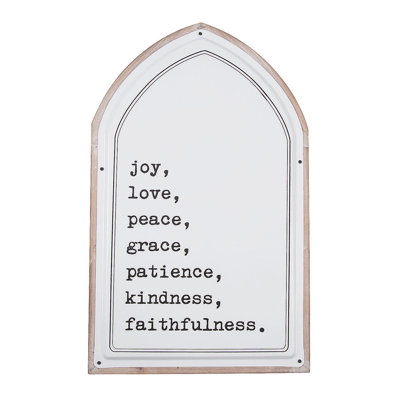 Positively Simple Joy, Love, Peace, Grace Sign Wall Décor