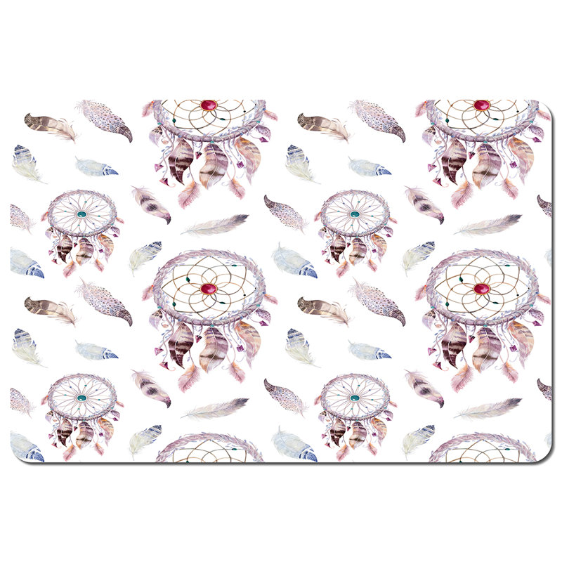 Mowry Polyester-Coated Hardboard Abstract Rectangle Placemat