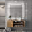 Modern LED Lighted Bathroom Vanity Mirror — Front & Backlit, Dimmable 3-Color Temperature, Anti-Fog Frameless Tempered Glass, Wall-Mounted Vertical/Horizontal, Plug-in or Hardwired-1091435668