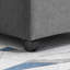 Rangement en tissu gris pour tracas - Maison et bureau avec roulettes fiables
