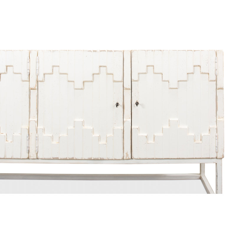 Aztec 80'' W Solid Wood Sideboard, White