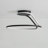 Minimalist Dimmable Curved Simple Circle Led Semi Ceiling Light