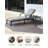 SeeHill Pool Lounge Chair, Aluminum Outdoor Chaise Lounge with Thick Cushion, Outdoor Lounger Pool Furniture with 6-Position Adjustable Backrest, Patio Lounge Chair for Outside, Deck-959155902