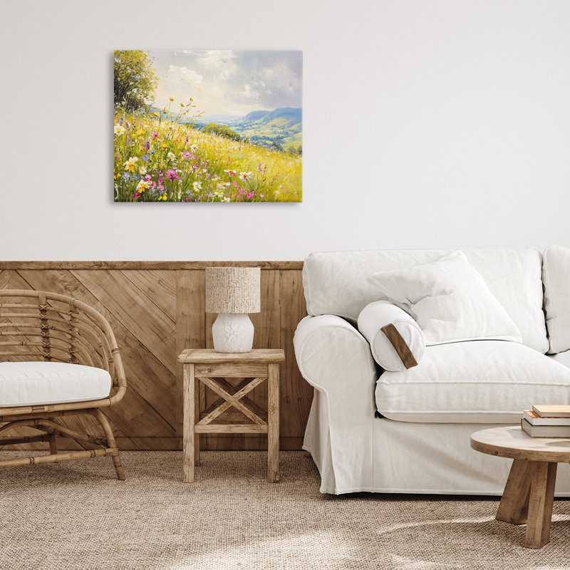 Scénario, toile de Wildflower Hill, conception par LSR Creative Studio, H 16 po x l 20 po