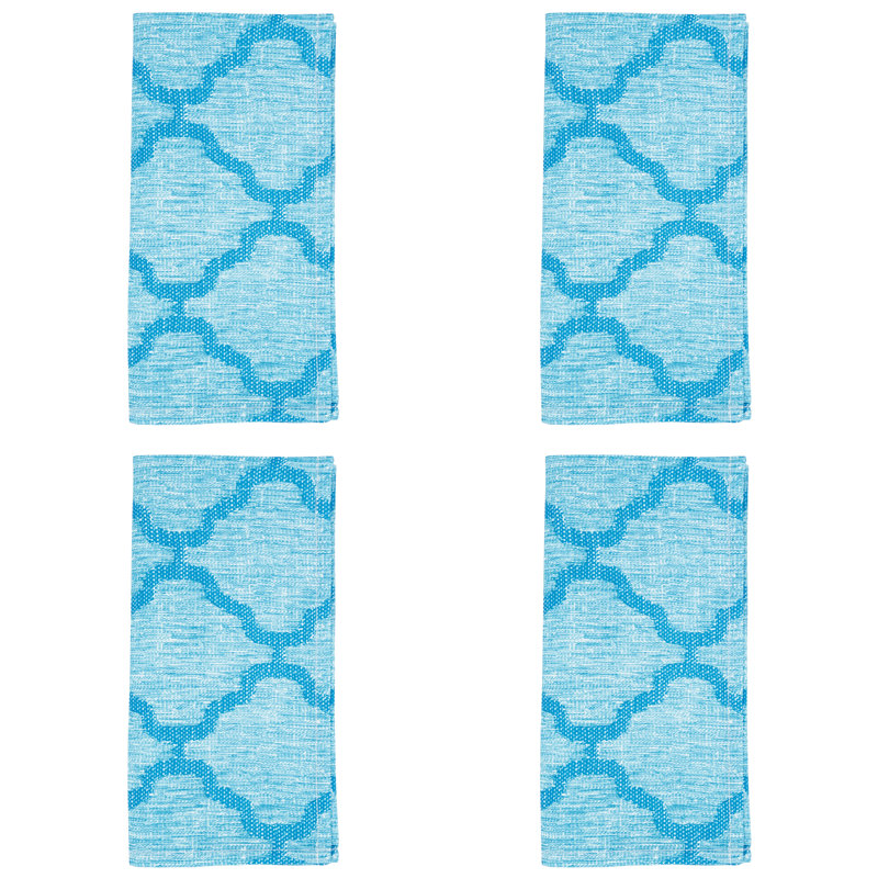 Ensemble de serviettes 4 pièces Moroccan, Turquoise
