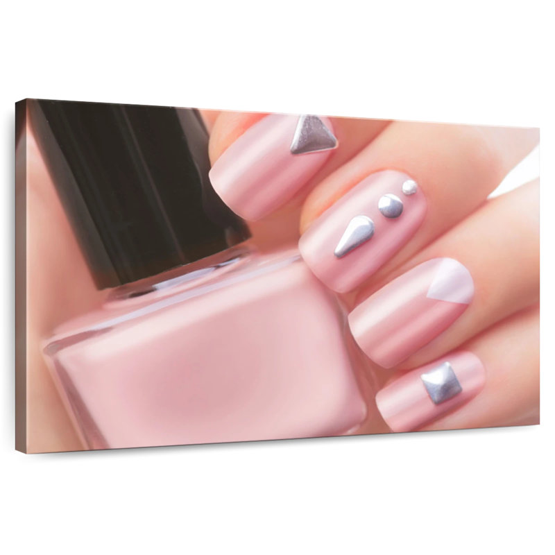 Shuttleworth Pretty Pink Nails, 8" H x 12" W