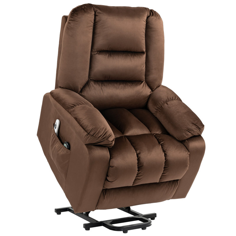 Beane 85cm Wide Lift Assist Standard Recliner with Massager, Brown 