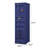 Blue Wardrobe with Full-length Container Lock