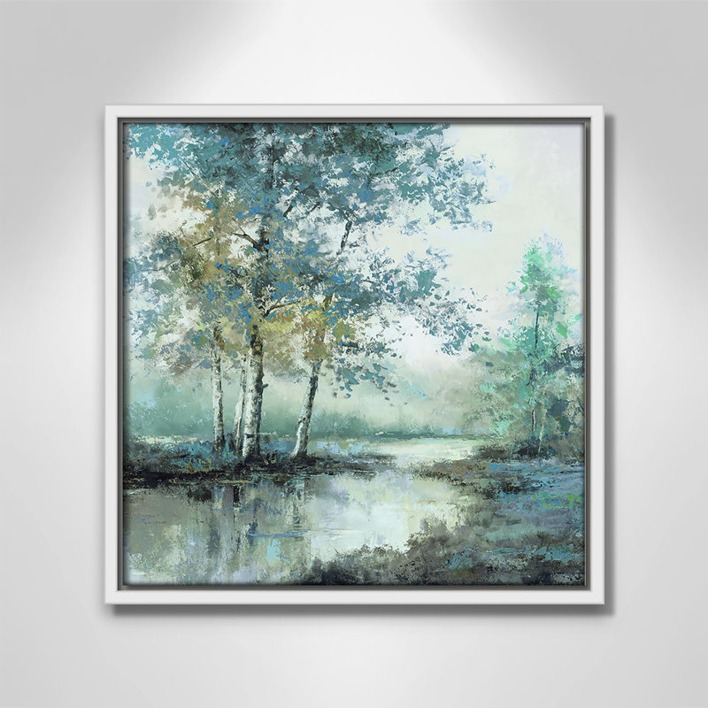 Spring's Grace II - Square Version Print par T.C. Chiu, H 13,5 po x l 13,5 po, Blanc