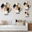 Peinture de formes abstraites III - peinture abstraite ronde, art mural en métal-88621796
