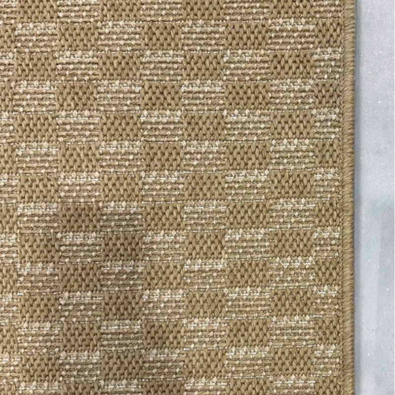 Custom Size Indoor Outdoor Runner Rug (26' x 7' Runner) - Alto Heritage Natural Beige  Pet Friendly Flatweave