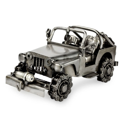 Artisan Crafted Metal Recycled Auto Parts Model Car