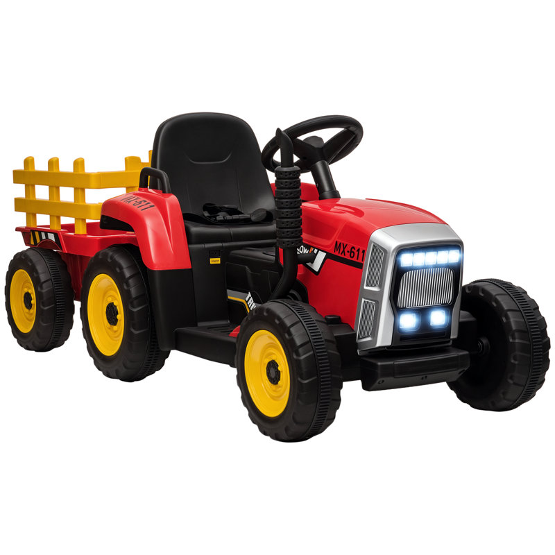 Seeneytown Zoomie Kids Battery Powered Ride On with Remote Control, Red