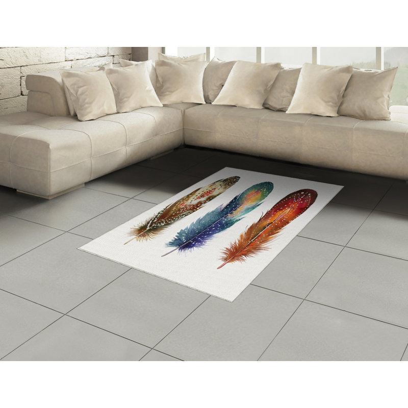 Ceremonial High Density Long Fiber Poly Threads Decorative Area Rug Carpet, Rectangle 4' x 5'8"