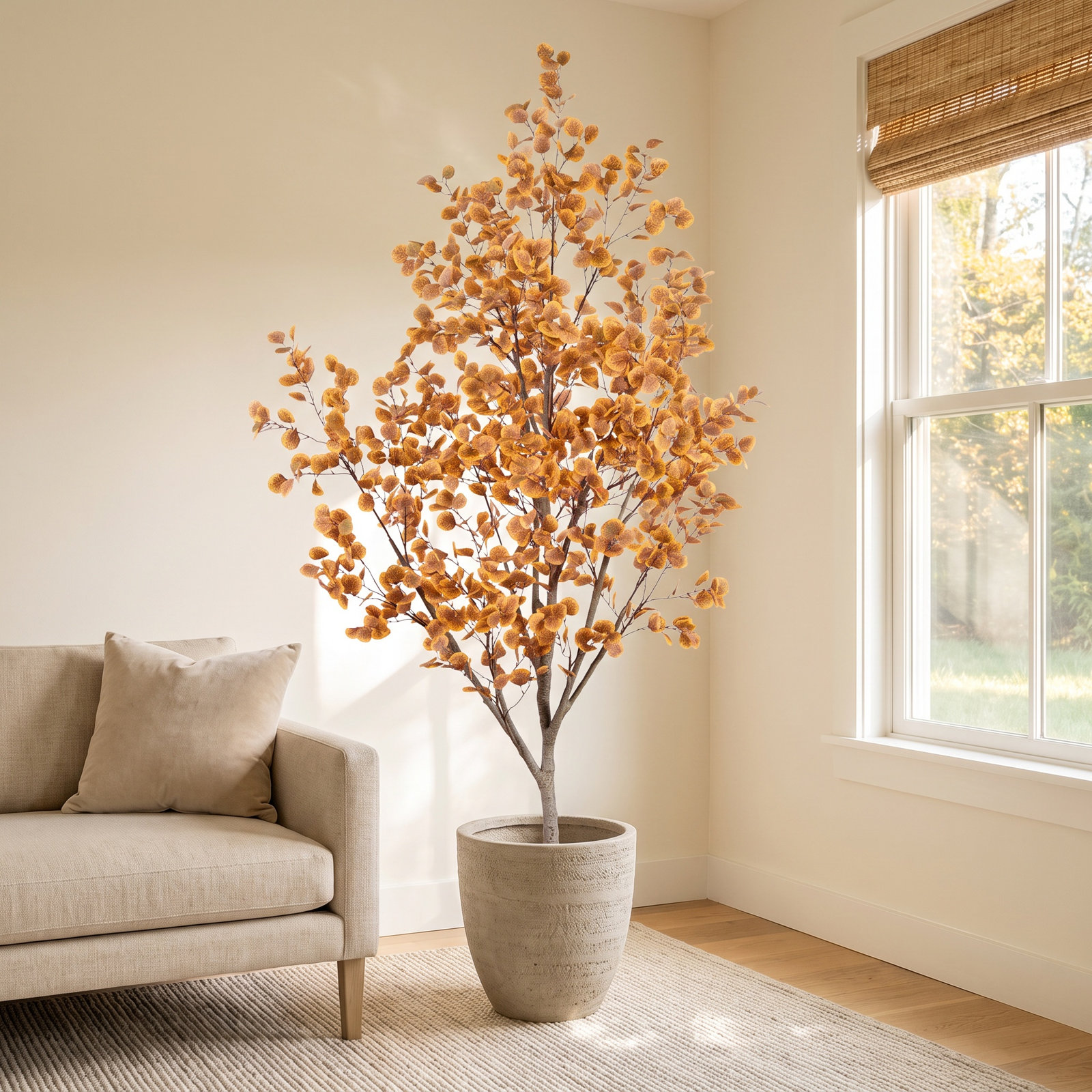 Eucalyptus Tree in Nursery Pot, 108" H x 48" W x 48" D