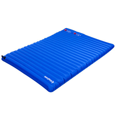 Kingcamp 2-Person Double Sleeping Pad Lightweight Inflatable Air Mat, Blue