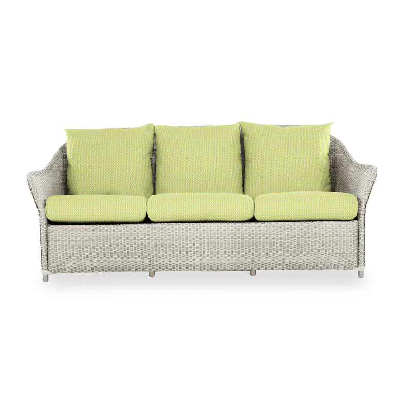 Weekend Retreat Outdoor 3 - Seat Patio Sofa, Black Sand, Linen