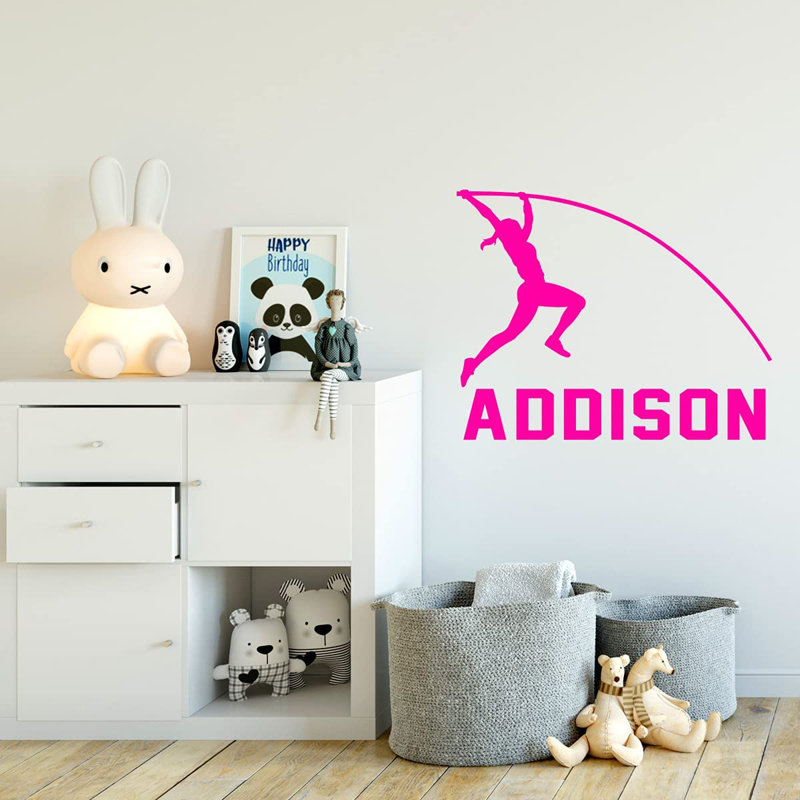 Adhésif mural, H 18 po x l 22,5 po, Rose vif