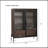 51.2'' Tall Lighted Display Cabinet With Tempered Glass Door, Metal Legs, LED Curio Cabinet, Modern Minimalist Style, For Living Room, Office, Study-844899632