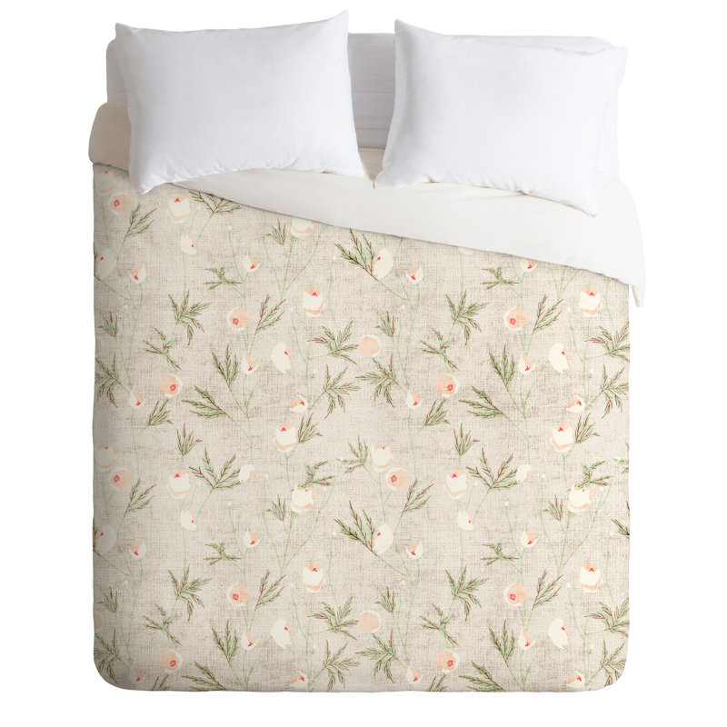 Ensemble de housse de couette, Housse de couette de très grande taille et 2 taie, Beige