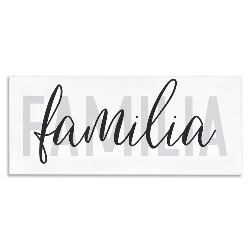 "Familia con Diseño", art mural sur toile par Wild Apple Portfolio, H 17 po x l 40 po