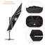 Deaundra 120'' Lighted Cantilever Umbrella-703317656