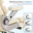500 lb Big & Tall Ergonomic Executive Office Chair with Adjustable Lumbar Support, 3D Flip-Up Armrests, Wide Cushioned Seat, High Back Leather Computer Desk Chair for Home Office-428077884
