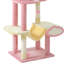 Cat Climbing Tree With Hammock, Scratching Posts, Two Dangling Balls, And Plush Hideaway, Cat Tower For Apartment-416438715