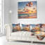 Lever de soleil sur la plage de la mer des Caraïbes - Oreiller imprimé Sea & Shore-29892697-29896293