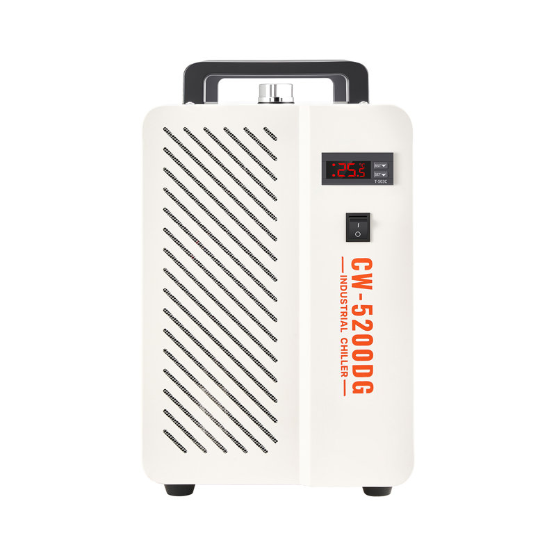 Refroidisseur d'eau industriel, 5460 BTU / h, système de refroidissement de refroidisseur d'eau industriel avec compresseur, capacité de réservoir de 1,8 gallon, débit maximal de 3,4 gal / min, refroidisseur laser, pour machine de gravure et de découpe laser au CO2