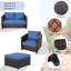 6 - Person Patio Conversation Set with Cushions-2055410693