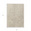 Tapis extérieur lavable abstrait beige et brun clair 10 pi x 14 pi