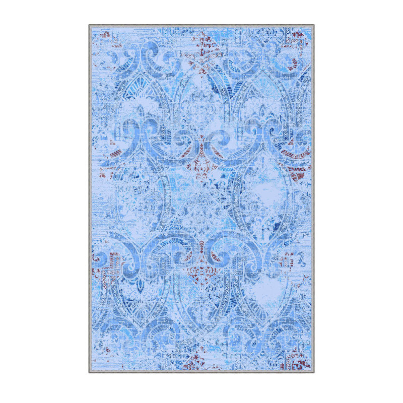 Stylish Hall Carpet (39.4 x 78.7 inches), 100% Polyester, 0.3 in Pile Height | Antibacterial, Non-Slip Underside, Machine Washable | 3D Digital Printed Design, Durable & Soft for Home Décor