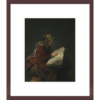 An Old Woman probablement Rembrandt's Mother Neeltgen Willemsdr van Zuydtbroeck (d. 1640) par Rembrandt van Rijn - estampe numérique encadrée