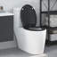 Anthracite Plastic Standard Adjustable Armrests Toilet Seat-1215608312
