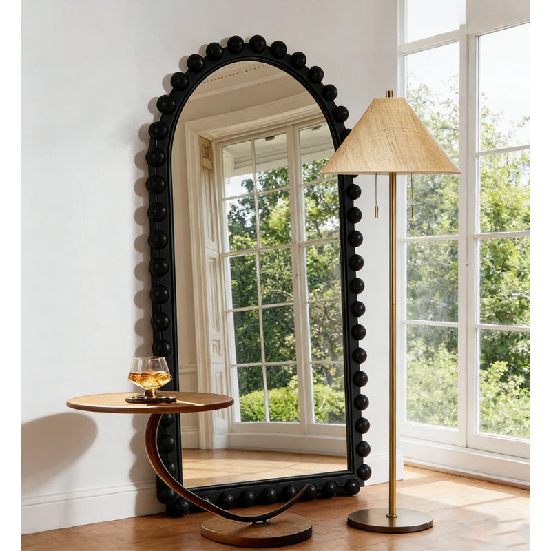 Miroir pleine grandeur Nordic, 66.93" H x 31.5" W, Black