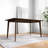 Brown Rectangular Solid Wood Dining table