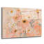 «Peach Pink Floral» par Silvia Vassileva, art mural en verre acrylique-283492154