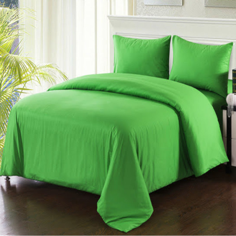 Traditional Cotton Jersey Knit Comforter, King, Yellow
