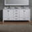 Cambridge 73'' Double Bathroom Vanity with Carrara Marble Top-26337893
