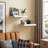Solid Wood Floating Shelves Set Of 2-16" Wide X 12" Deep, Heavy Duty Floating Shelf With L-brackets, Wood Shelves For Home Decor - White