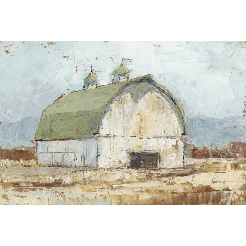 «Whitewashed Barn III», reproduction d'art sur toile tendue, H 8 po x l 12 po