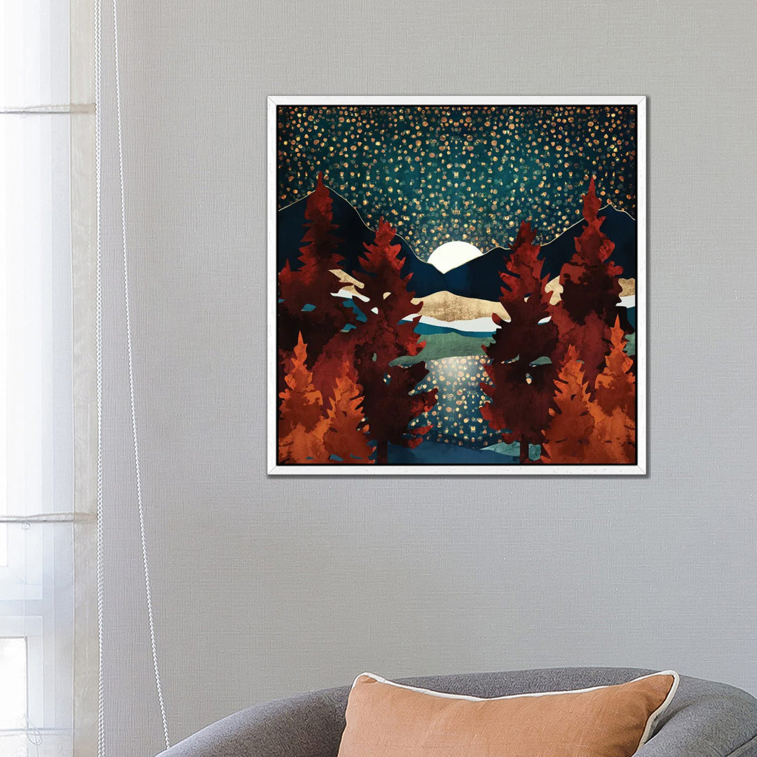 Star Sky Reflection von SpaceFrog Designs - Galerie-verpackte Leinwand Giclée auf Leinwand