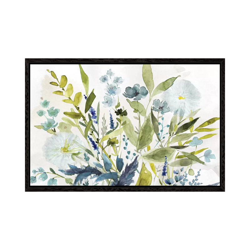 Olive Greens 1 Piece Painting on Canvas, 152.5 cm H x 101.5 cm W, Black Framed