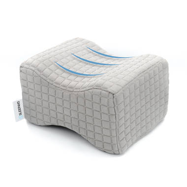 Knee Pillow for Side Sleepers Standard Orthopedic Wedge Leg Pillow for  Sleeping and Hip Lower Back Pain Contour Memory Foam Cushion for Pregnancy