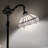 Tonsey Tiffany Floor Lamp White Stained Glass Hexagon LED Bulb Included Gooseneck Adjustable H63"