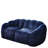 Velvet Fabric Loveseat Bean Bag Chair Foam Filled-1983195900
