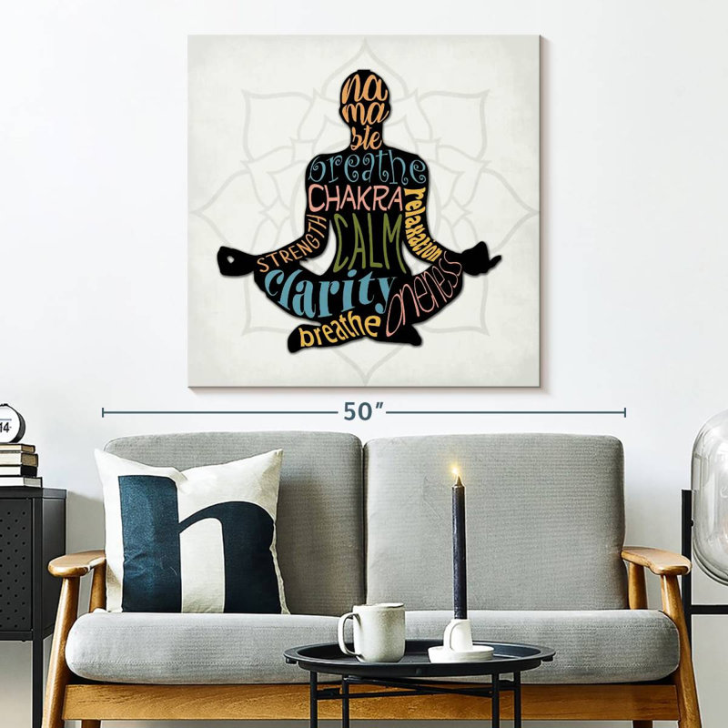 Namaste Typography, 33" H x 33" W